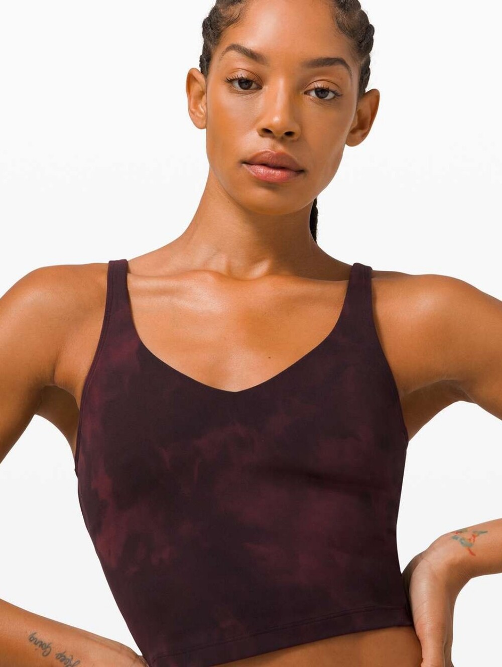Lululemon Align Tank *Diamond Dye Cassis Black In Size 6